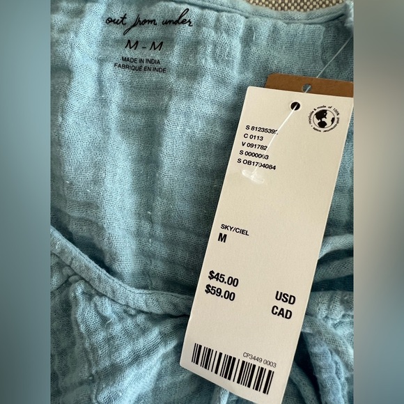 Urban Outfitters Out From Under Women's cropped lace front top size medium,NWT - Picture 7 of 7